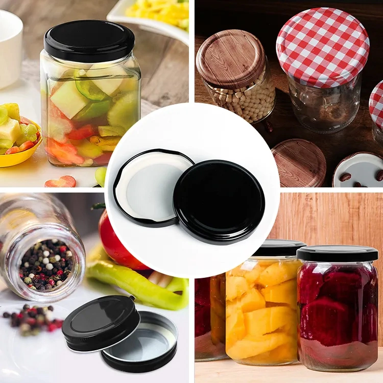 Hot Sale 63mm 72mm 82mm Good Airtight Metal Twist off Can Lid for Glass Storage Jar